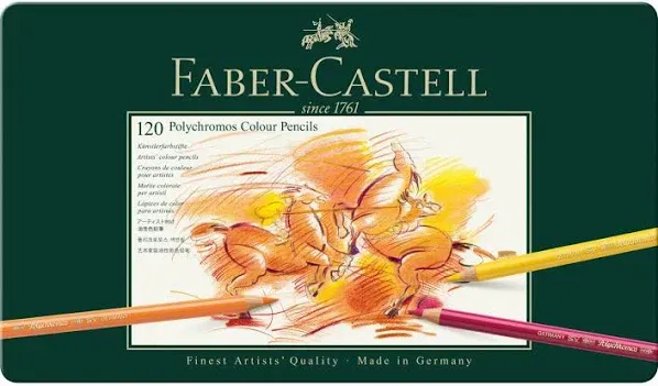 Faber Castell Polychromos Artists&#039; Pencils Tins 60 72 120 Multi Colors Sets