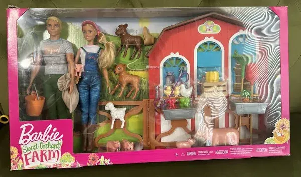 Barbie Sweet Orchard Farm Barn Playset