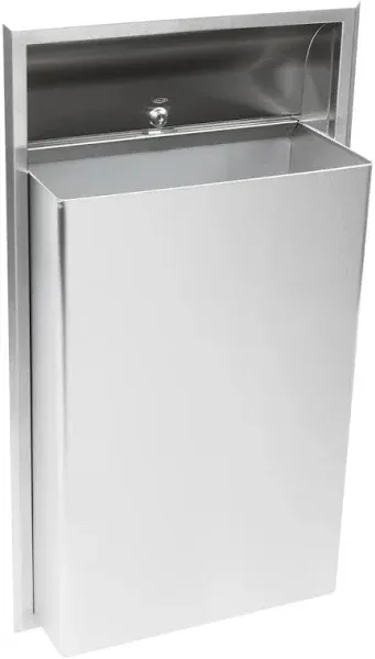 Bobrick 3644 ClassicSeries Stainless Steel Recessed Waste Receptacle,