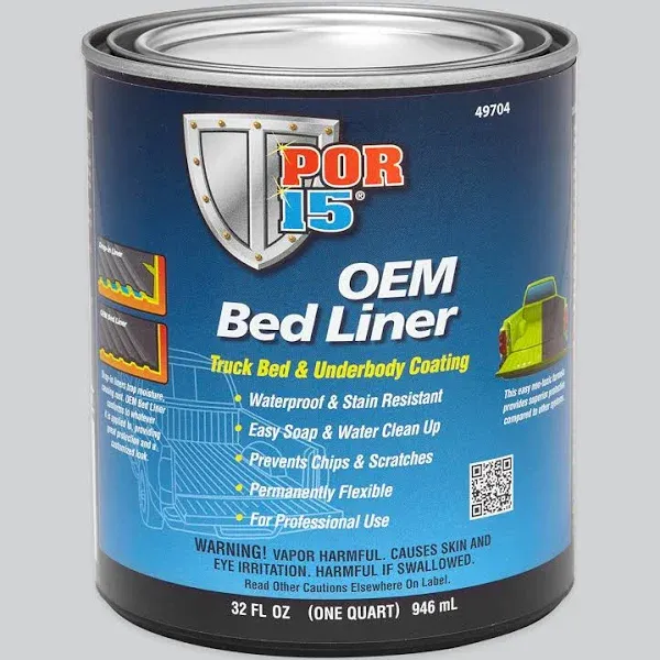 POR-15 Bed Liner, Truck Bed and Underbody Coating, 32 Fluid Ounces, Black