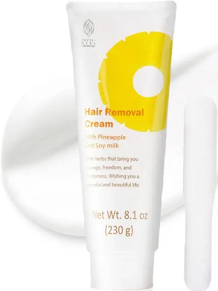 Hair Removal Cream with Pineapple and Soymilk, Made in Japan, 8.1 OZ