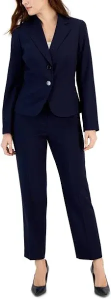 Le Suit Women's 2-Button Jacket & Slim Pant