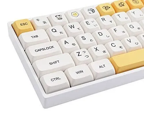 PBT Keycaps 137 Keys Dye-Sublimatio<wbr/>n Keycaps XDA Profile Japanese Keycaps Cut...