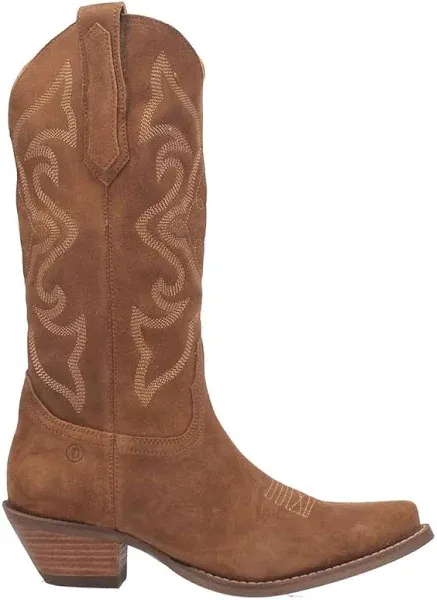 Dingo Out West Embroidered Cowboy Womens Suede Knee High Mid Boots DI920 Sz. 7 M