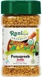 Rani Organic Fenugreek (Methi) Seeds Whole 5.29oz (150g) PET Jar, Trigonella Foenum Graecum ~ All Natural | Vegan | Gluten Friendly | NON-GMO | Indian Origin | USDA Certified Organic