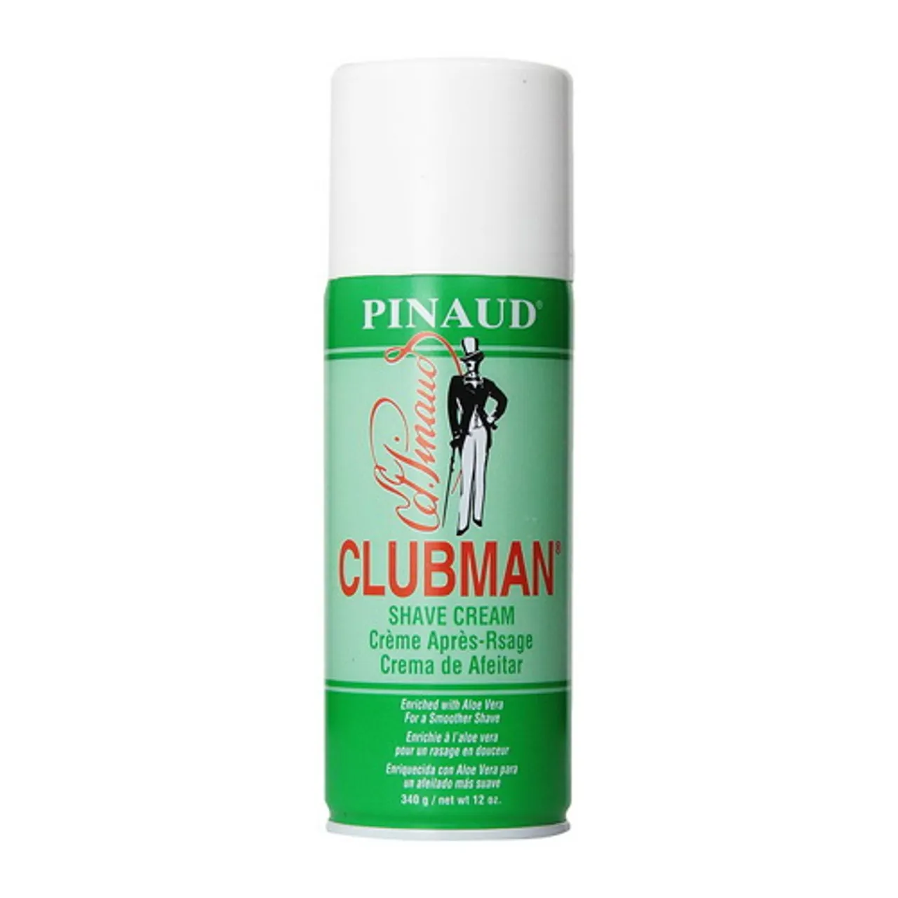 Clubman Pinaud Shave Cream with Aloevera For Smoother Shave, 12 Oz