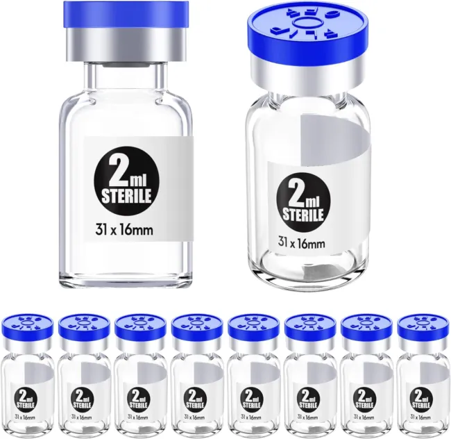 Ks-Tek Sterile Empty Vials with Self Healing Injection Port,With Aluminum Plasti