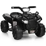 6V 4 Wheels ATV Quad Ride On Car Kids Ride-On Toy w/ Music Horn LED Light Black