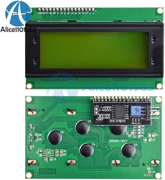 SunFounder IIC I2C TWI Serial 2004 20x4 LCD Module Shield compatible with Arduino R3 Mega