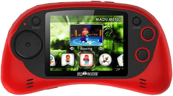 GP120 Game Console with 120 16-Bit Built-in Games - Red