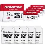 [Gigastone] Micro SD Card 32gb 5-Pack Camera Plus microSDHC Memory Card for Video Camera Wyze Cam Security Camera Roku Full HD Video Recording