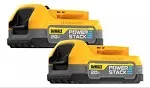 DeWalt POWERSTACK Battery 20V Lithium Ion Pack of 2