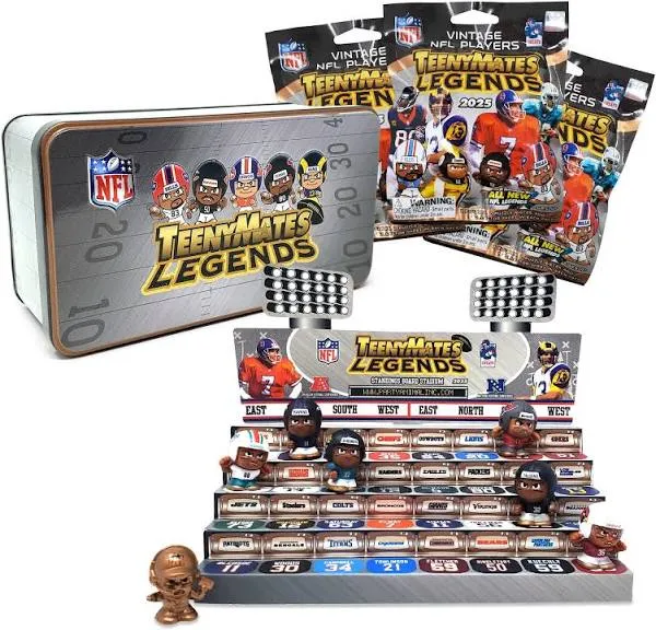 TeenyMates Legends NFL Collector Tin 2025