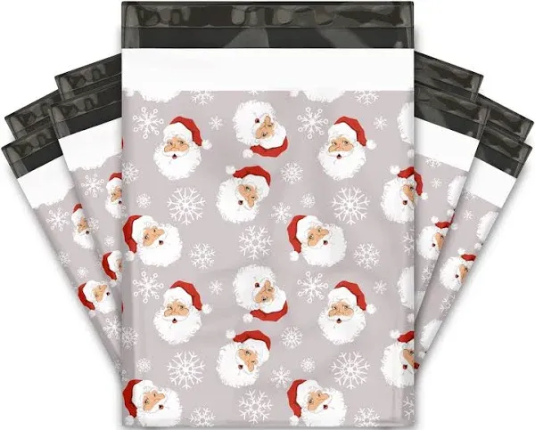 Santa Claus Designer Poly Mailers