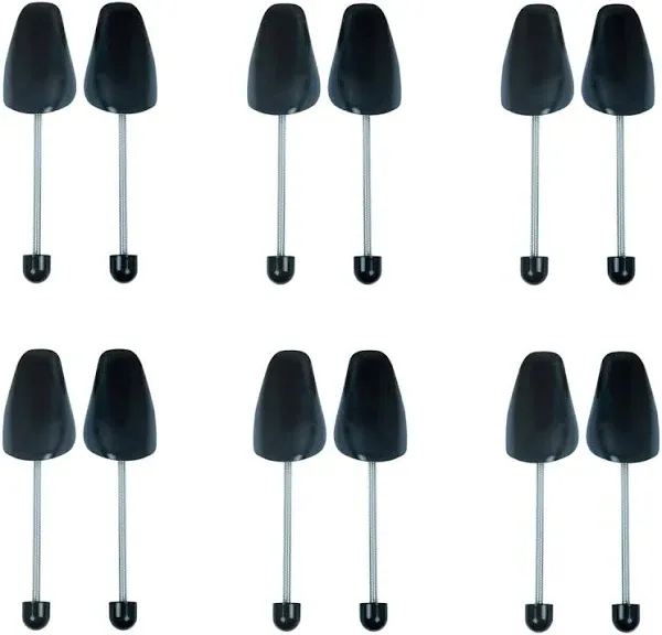 2 Pairs Plastic Shoe Trees for Men Black