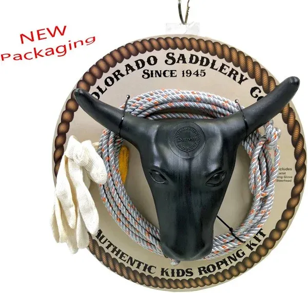 The Junior Roping Kit | Complete Rodeo Set | Practice Dummy Steer Head, Rope,...