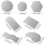 Acrylic Mirror Product Photography Props Mirror Set Photo Background Photoshoot Props Reflective Display Sheet(7Pcs)