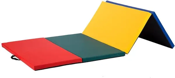 Gymnastics Mat 4 Pannel Foldding, 4X8X2 Gym Mat Gymnastic, 2 Inches Thick Lightw