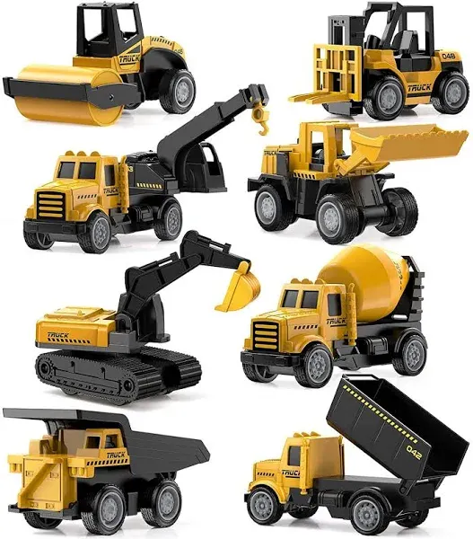 Alloy Small Construction Cars Vehicles, Die Cast Mini Construction Truck Toys...