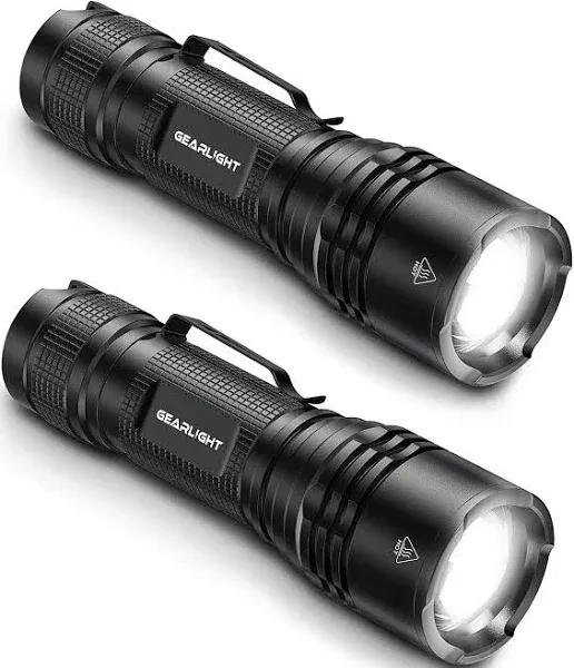 GearLight LED Tactical Flashlights High Lumens - Mini for Black 