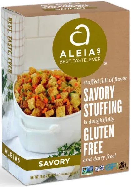 Aleia's - Gluten Free Stuffing Mix - Savory - Case of 6 - 10 Ounce