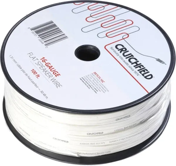 Crutchfield 16 Gauge Flat Wire 100 Foot Roll