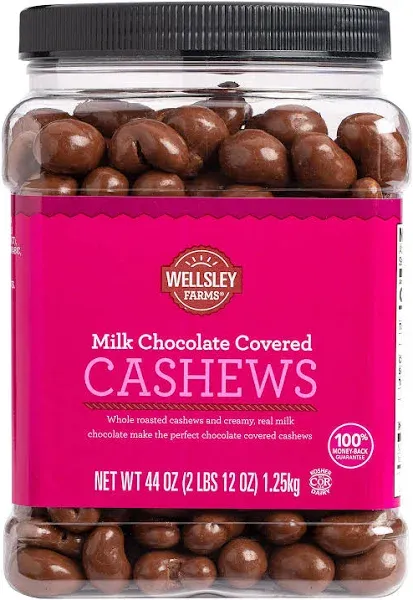 Wellsley Farms Milk Chocolate Covered Cashews