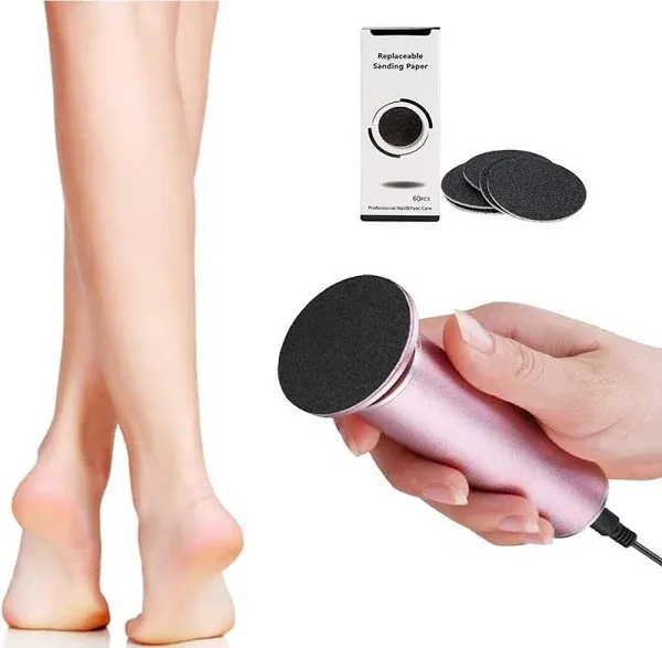 Electric Callus Remover, Foot File Grinder Tool with Speed Controller and 60p...