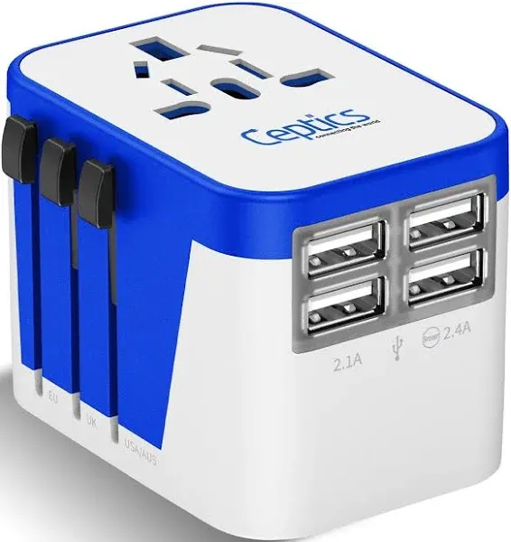 Ceptics Universal Travel Plug Adapter