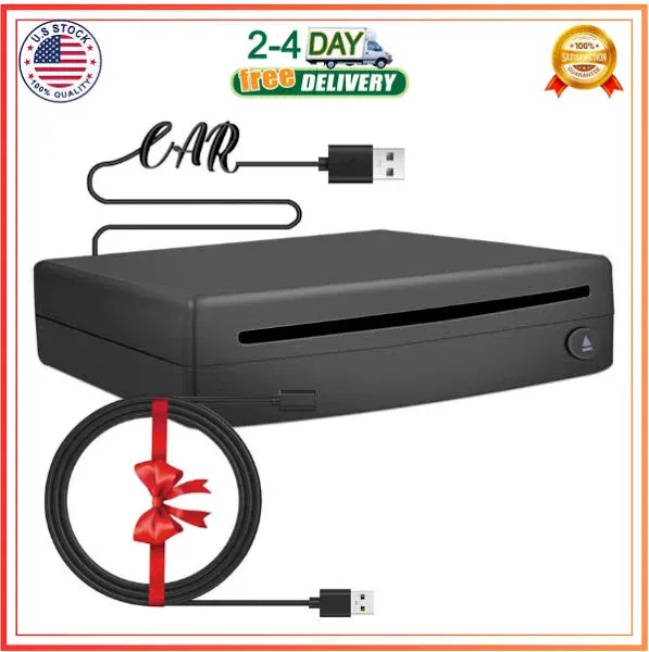 (NEW) External Portable Plug in USB CD Player for Car &amp; Electronics