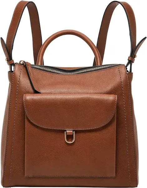 Fossil Parker Leather Mini Backpack - Brown