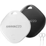 ANNNWZZD  Tags Air Tracker Item Finders with Apple Find My (2 Pack) - Black/White - Excellent