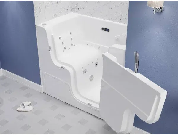 ANZZI Left Drain Fully Loaded Wheelchair Access Walk-In Tub