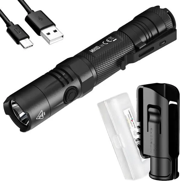 Nitecore MH10 V2 Type-C Rechargeable Flashlight 1200 Lumens - Includes a 21700 b