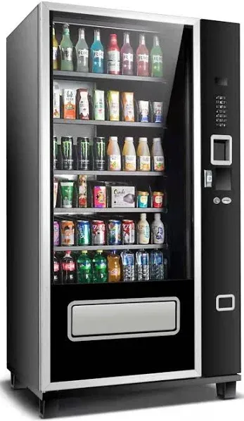 EPEX Beverage Large Combo Vending Machine with Stratified Temp Control Black EP-G654 0