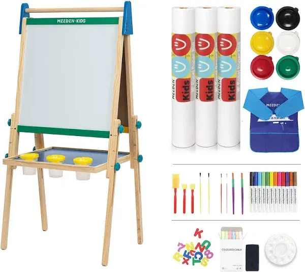 MEEDEN Double-Sided All-in-One Wooden Art Easel