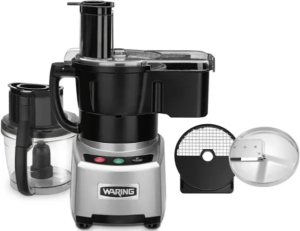 Waring 4 Quart Combination Continuous-Feed/Batch Bowl Food Processor- WFP16SCD