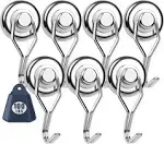 Swivel Swing Powerful Magnetic Hooks, 100LB (7 Pack) Strong Heavy Duty Neodymium