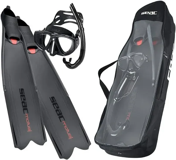 Seac Set Tris Motus Long Freediving and Spearfishing Fins Set