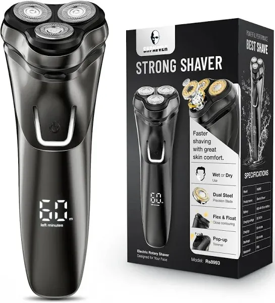 Electric Razor for Men, Electric Shaver for Men, Rechargeable Wet Dry Shaver ...