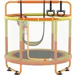 LANGXUN 60&#034; Trampoline for Kids, 5ft Mini Toddler Indoor &amp; Outdoor Trampoline...