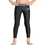 Kids' Plain Black Compression Boxing Spat Pants