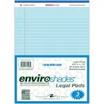 Roaring Spring Enviroshades Legal Notepads 50 Blue 8.5 x 11 Sheets 74123