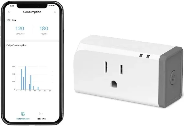 SONOFF S31 WiFi Smart Socket 15A,4200W 4 Pack Smart Plug Compatible Alexa Google