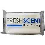 Freshscent 0.5 oz Bar Soap (100 Pack) Hotel Travel size, Individually Wrapped, Vegetable Based, Bulk Amenities and Toiletries for Hospitality