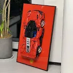 Acrylic Top-Speed Wall Mount Display for LEGO® Technic™ Ferrari Red