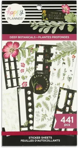 Value Pack Stickers - Deep Botanicals Floral