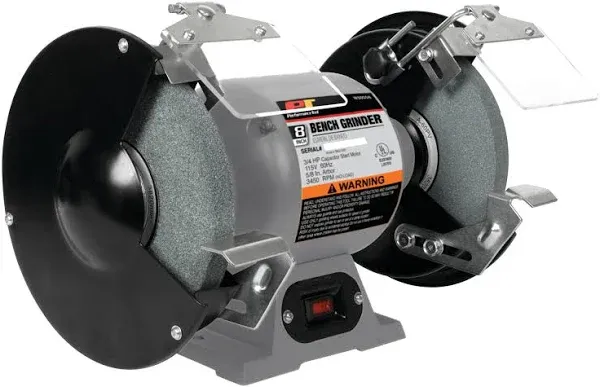 Performance Tool W50058 3 4 Hp Motor 8 Inch Bench Grinder