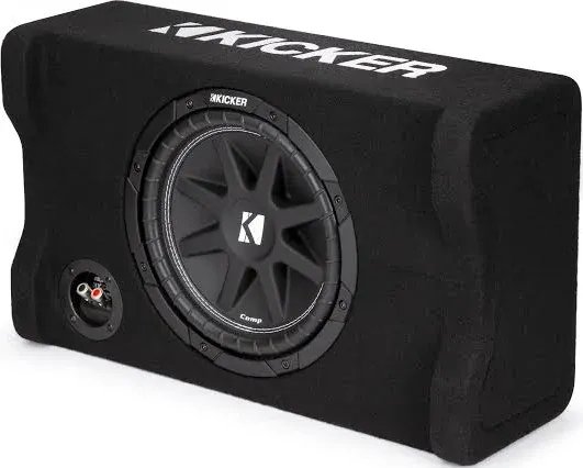 Kicker Down-Firing 10in Comp 4-Ohm Subwoofer Enclosure 48CDF104