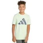 Kids' Adidas Pebble Camo Logo T-Shirt Large Green